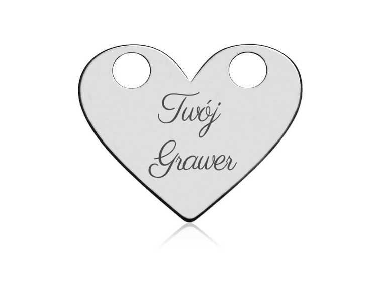 zawieszka serduszko celebrytka grawer