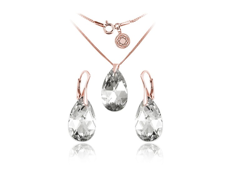 komplet kryształy Swarovski