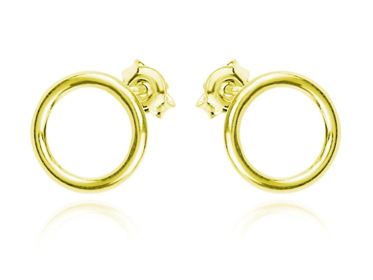 złote kolczyki koła