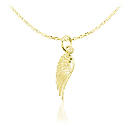 łańcuszek ze skrzydełkiem złoty