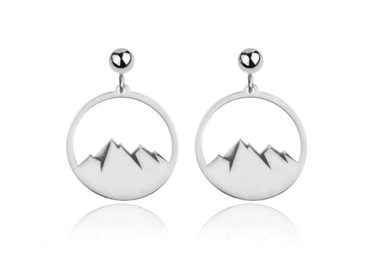 kolczyki góry srebrne