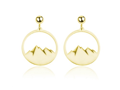 złote kolczyki góry