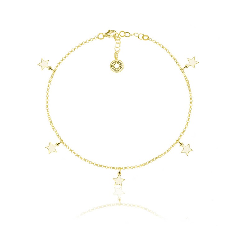 bransoletka gwiazdki choker złota
