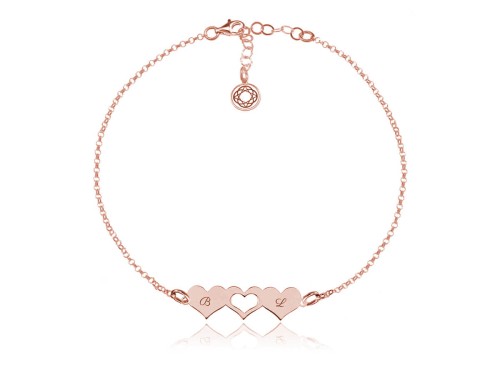 bransoletka z serduszkami