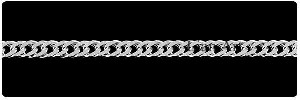 łańcuszek srebrny podwójny romb