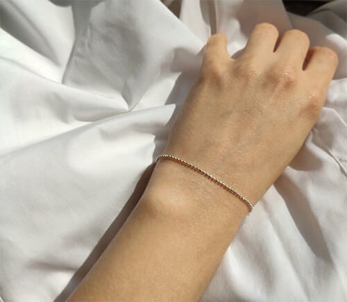 bransoletka łańcuszek kulki