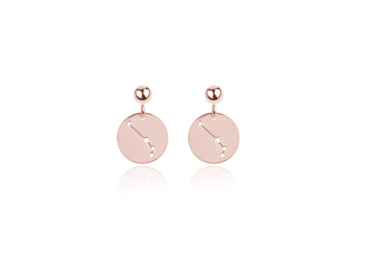 kolczyki ze znakiem zodiaku