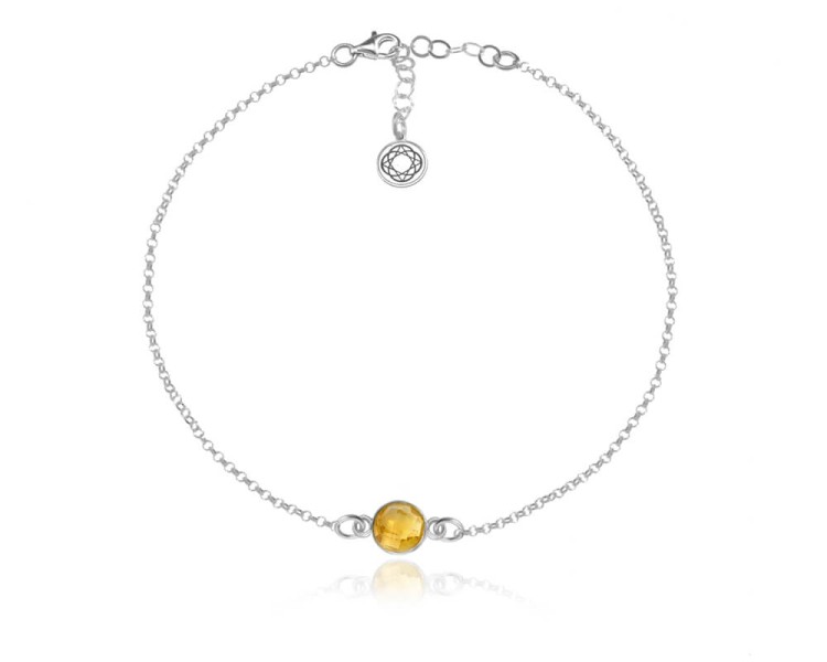 bransoletka z naturalnym cytrynem