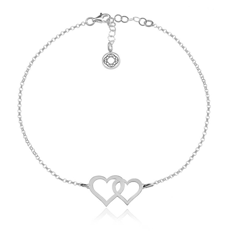 bransoletka dwa serca