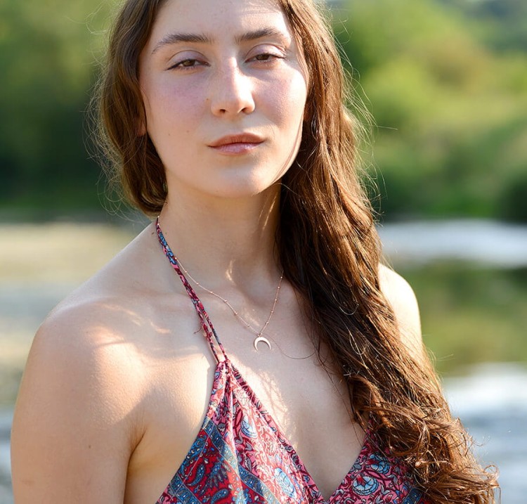 naszyjnik Lunula II rose gold