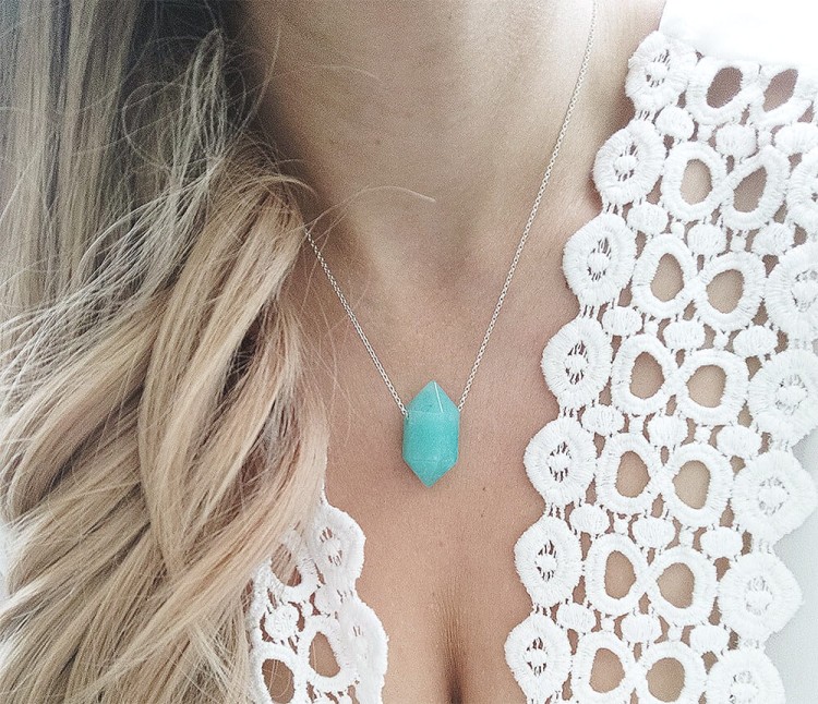 naszyjnik z amazonitem