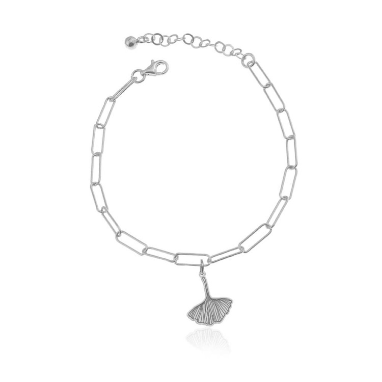 bransoletka z liściem miłorzębu