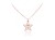 naszyjnik gwiazdka różowe złoto