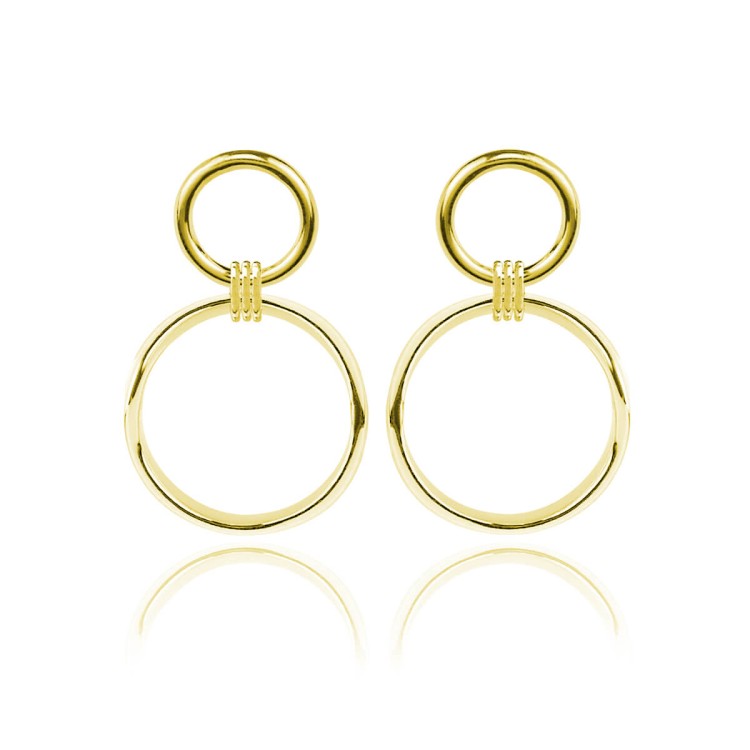 kolczyki koła złote