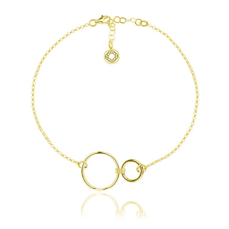 bransoletka złota koła kółka