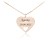 naszyjnik serce grawer różowe złoto