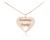 naszyjnik serce z grawerem rose gold