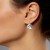 kolczyki rivoli swarovski 12mm na uchu