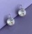 kolczyki rivoli Swarovski 12mm kolor moonlight