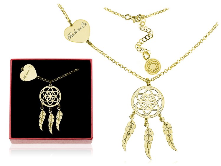 naszyjnik z łapaczem snów