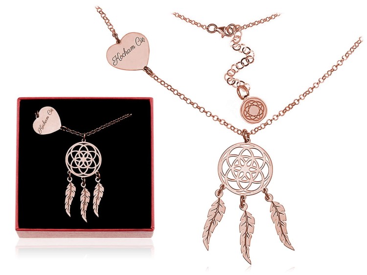 naszyjnik z łapaczem snów