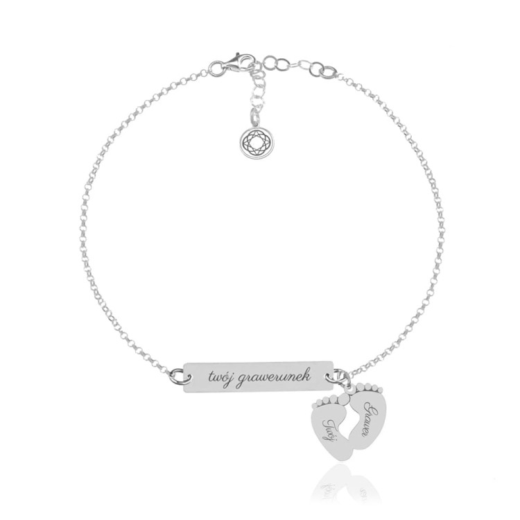 bransoletka dla mamy stópki