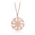 naszyjnik kołowrót rózowe złoto