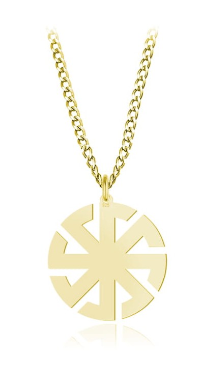 naszyjnik kołowrót gruby łańcuch