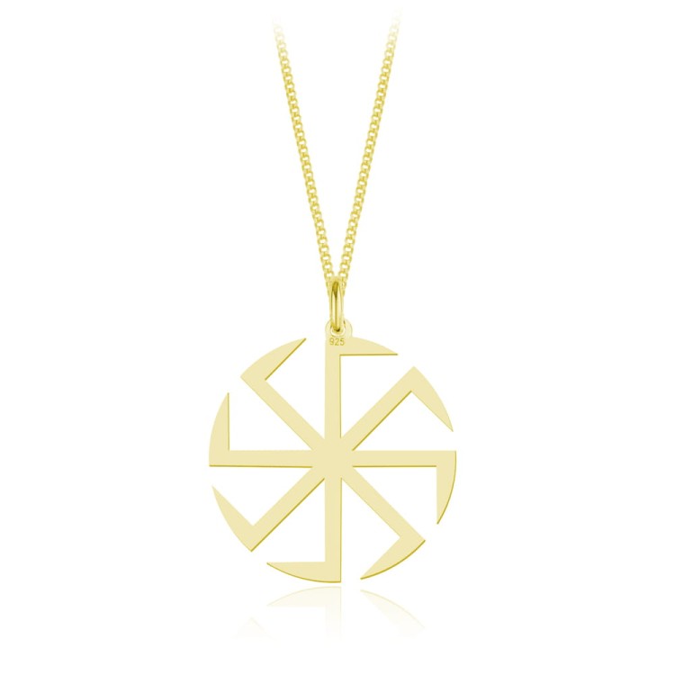 naszyjnik kołowrót słowiański łańcuszek pancerka