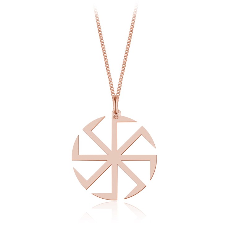 naszyjnik kołowrót słowiański łańcuszek pancerka