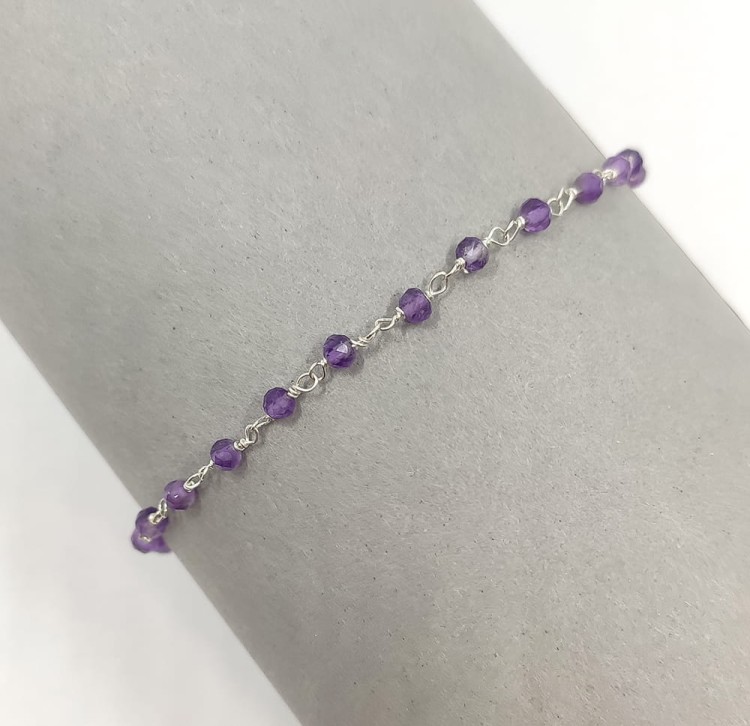 bransoletka z ametystami