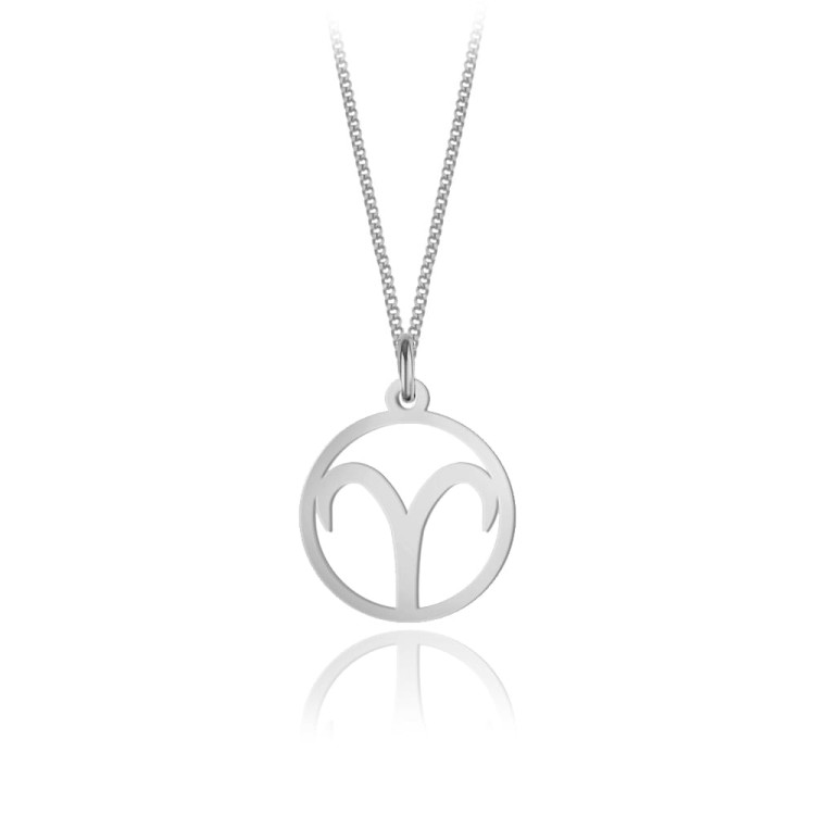 naszyjnik ze znakiem zodiaku platynowany