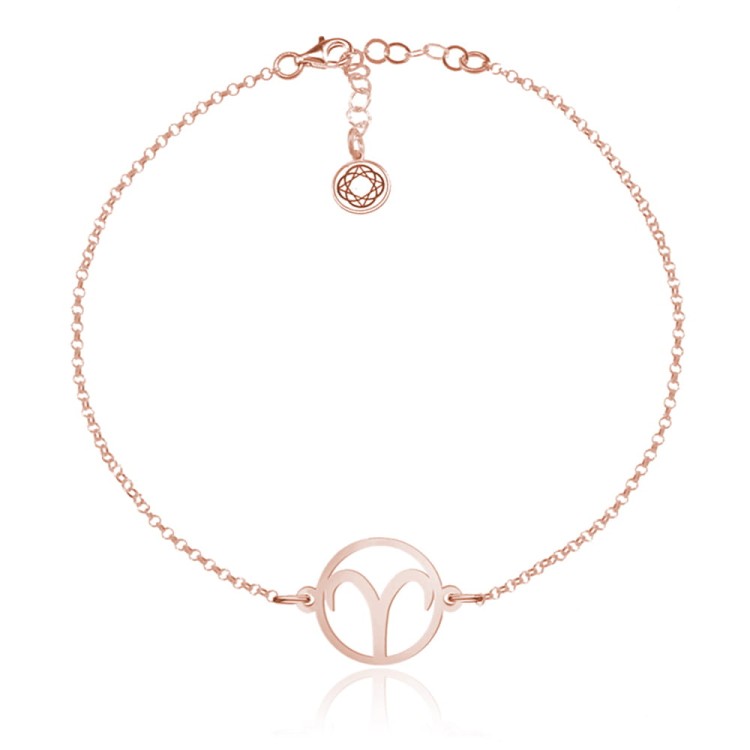 bransoletka ze znakiem zodiaku różowe złoto