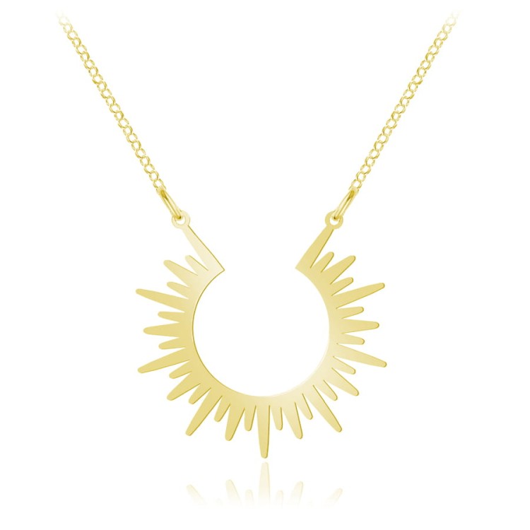 naszyjnik slońce złoty