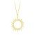naszyjnik słońce złoty łańcuszek pancerka