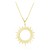 naszyjnik słońce złoty łańcuszek ankier