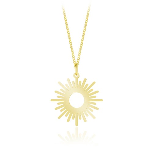 naszyjnik słońce łańcuszek pancerka