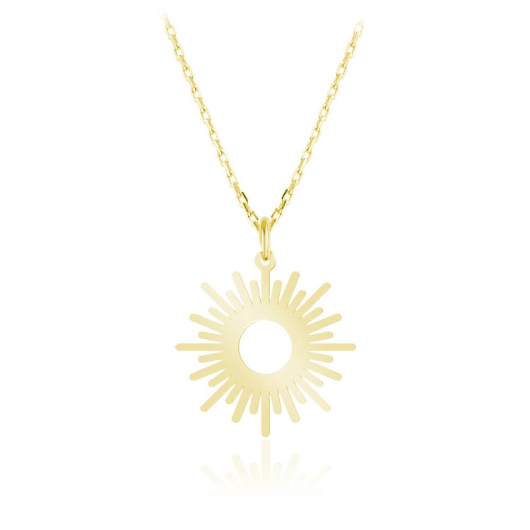 naszyjnik słońce łańcuszek ankier