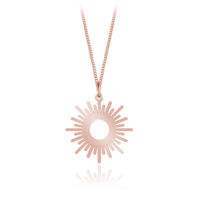 naszyjnik słońce łańcuszek pancerka