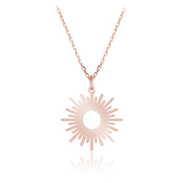 naszyjnik słońce łańcuszek ankier