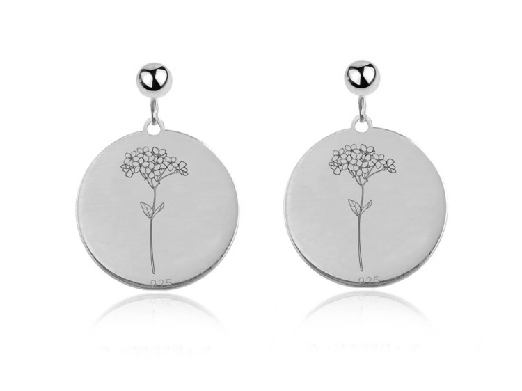 kolczyki niezapominajki