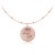 naszyjnik z kwiatem peonii łańcuszek kulki różowe złoto