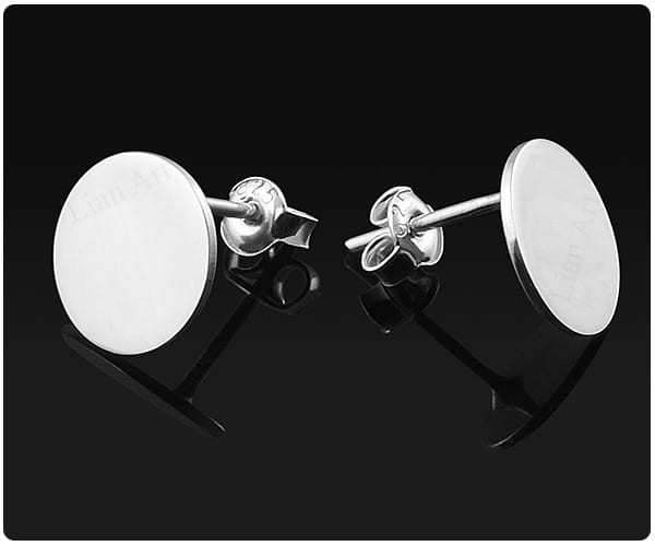 kolczyki blaszki koła