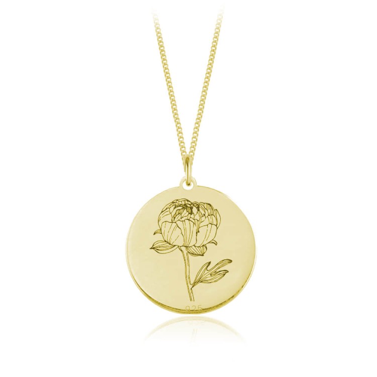 nasyzjnik z peonią złoty łańcuszek pancerka