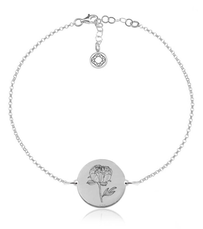 bransoletka z peonią