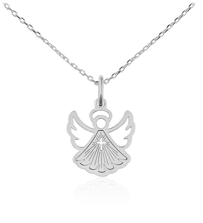 naszyjnik aniołek splot łańcuszka ankier