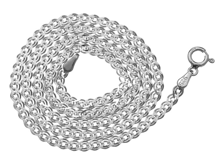 łańcuszek splot nonna platynowany