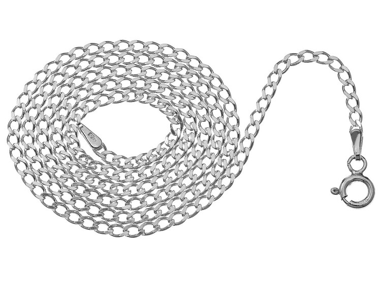 łańcuszek splot pancerka platynowany