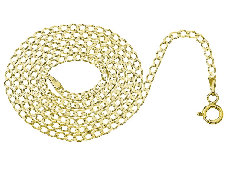 łańcuszek splot pancerka złoty