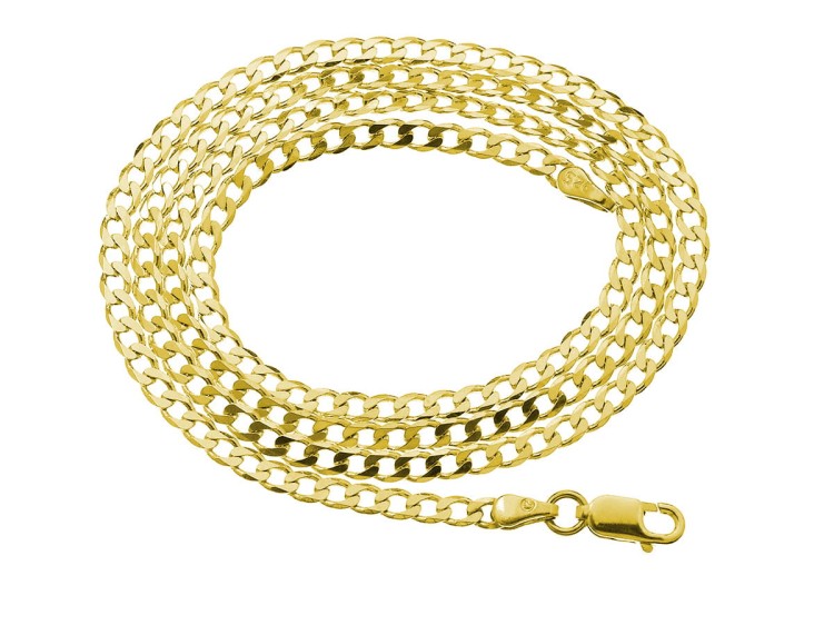 łańcuszek srebrny pancerka złoty